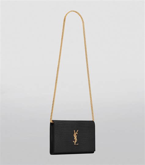 saint laurent cassandre chain wallet.